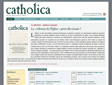 Tablet Screenshot of catholica.presse.fr