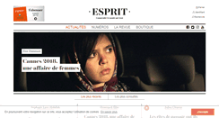 Desktop Screenshot of esprit.presse.fr